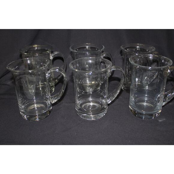 RARE Vintage Set of 6 Holmegaard Glass Beer Mugs Glasses by Michael Bang - Picture 1 of 7